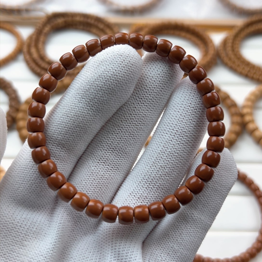 橄榄核手串6.3核尖老油核保真