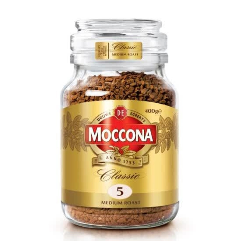 摩可纳(Moccona) 荷兰进口 经典5号中度烘焙冻干速溶咖啡 400g【京东顺丰】