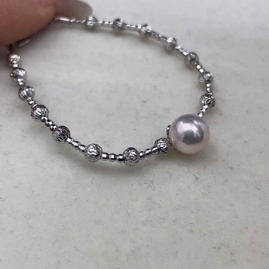 海水珍珠银S925镶嵌戒指