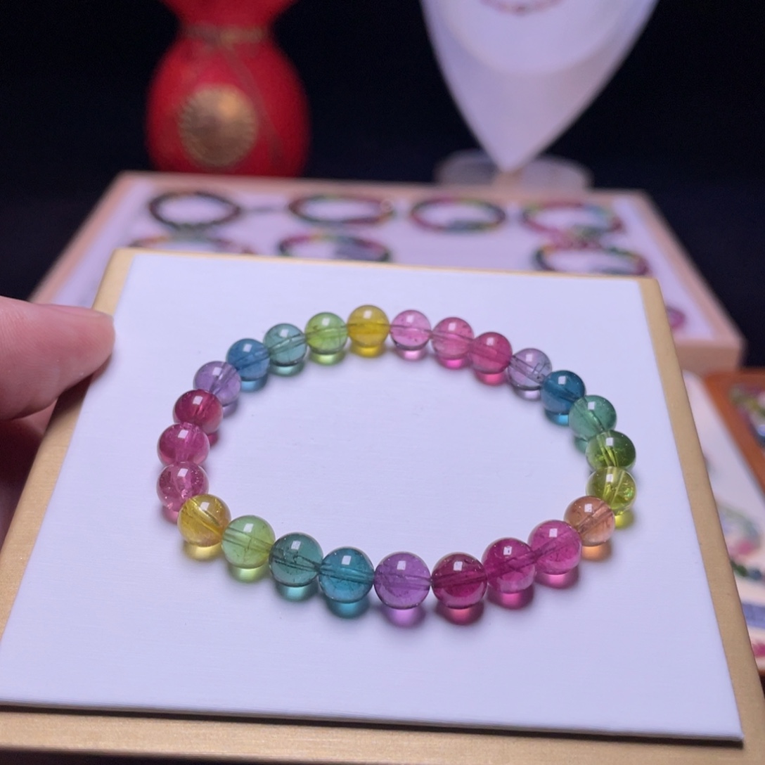 手链碧玺未镶嵌A10碧玺手串