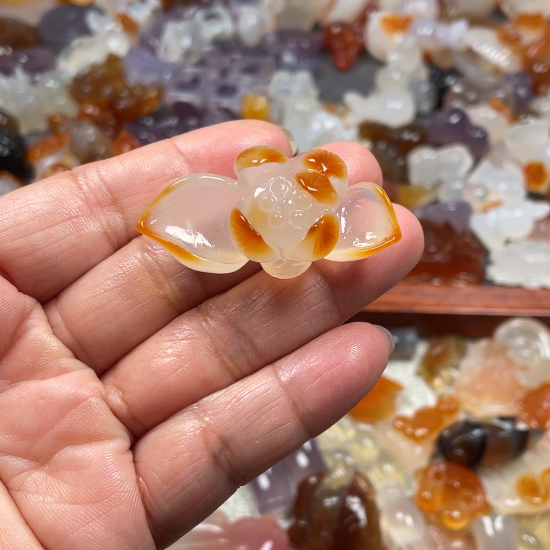 腹***华玛瑙/玉髓未镶嵌颈饰