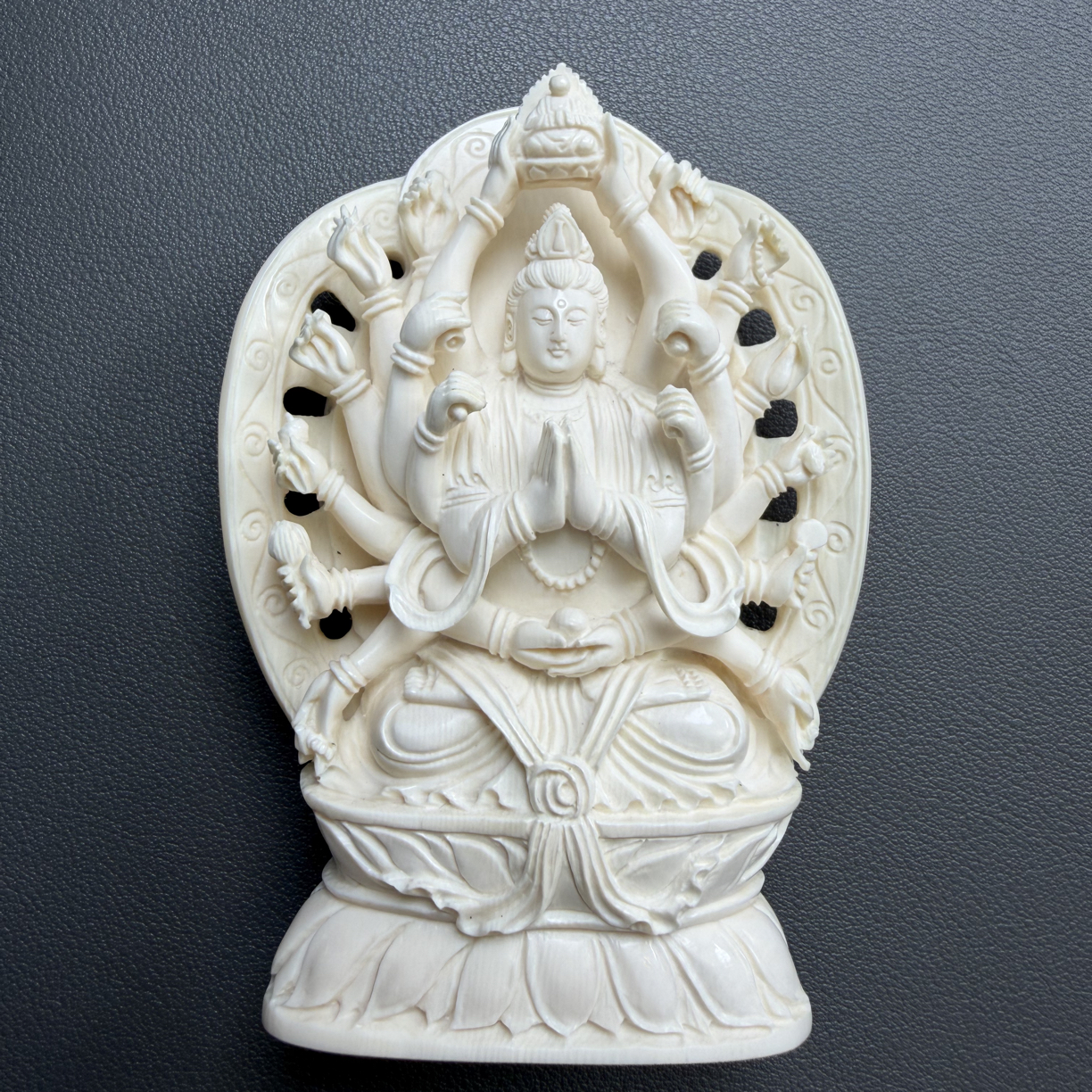 猛犸 千手观音摆件 手工雕刻 