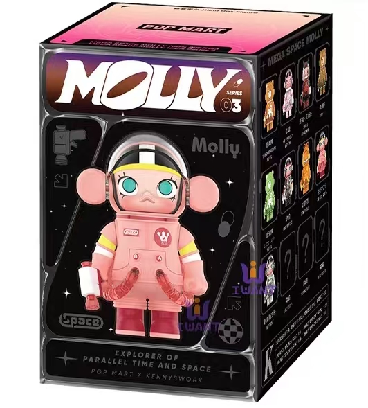 POPMART泡泡玛特MEGA SPACE MOLLY100%周年系列3珍藏三代盲盒手办