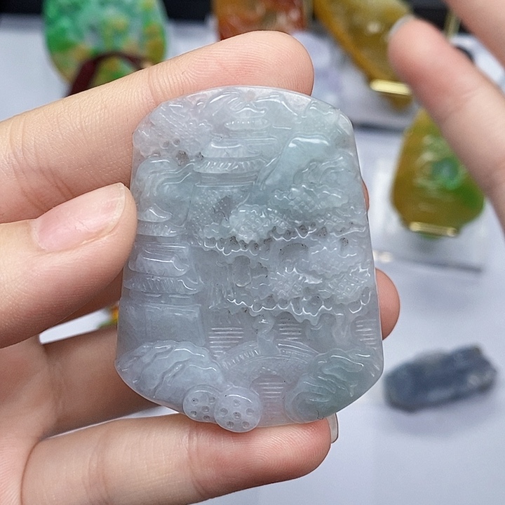 颈饰未镶嵌翡翠翡翠A货