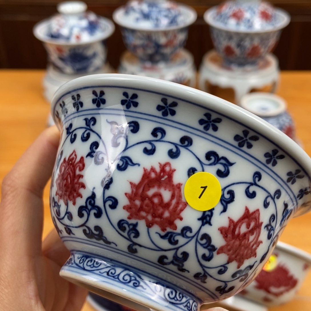 手绘现代茶具非古董