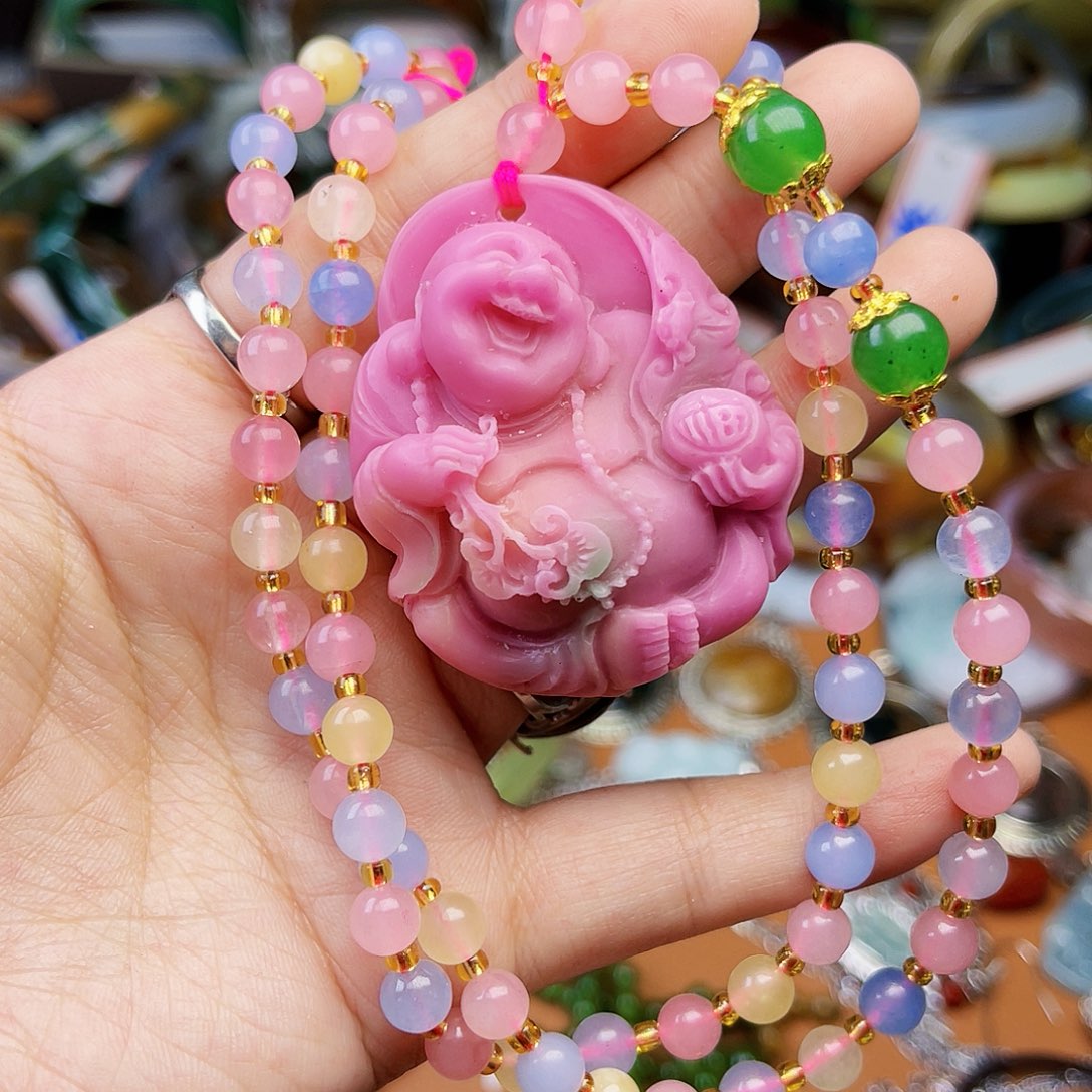 南红玛瑙颈饰银S925镶嵌