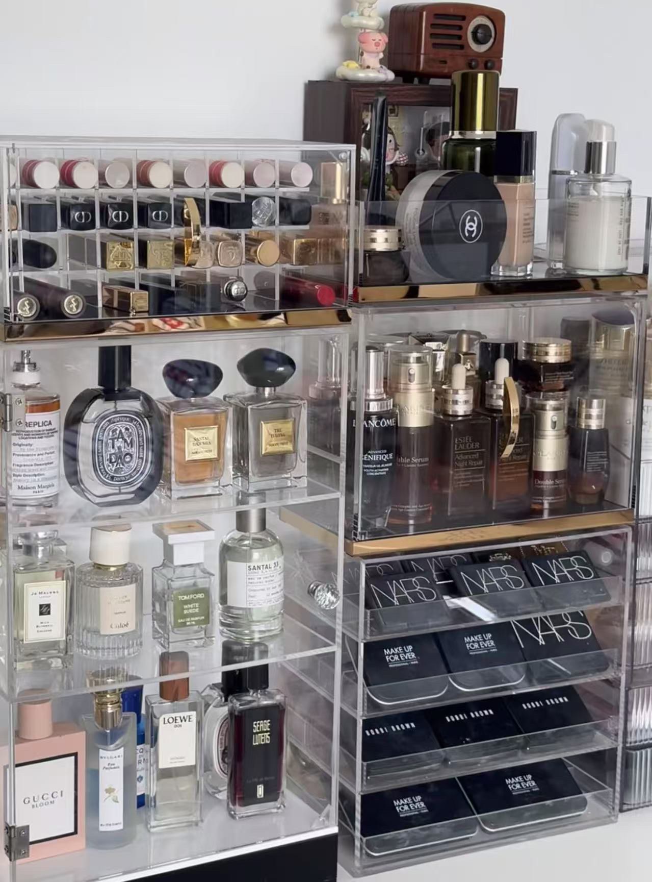 桌面收纳盒/护肤品彩妆收纳/亚克力