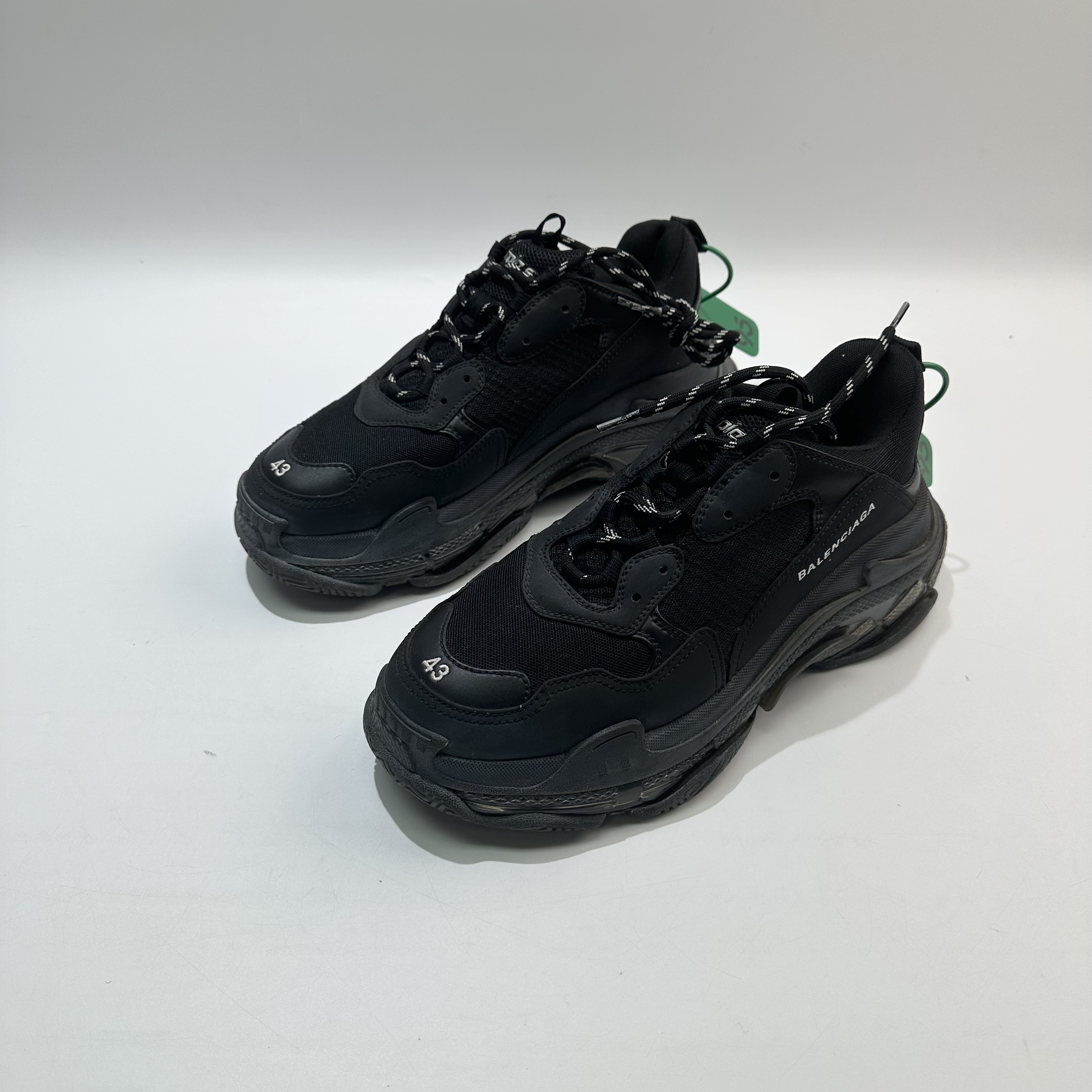 95新 Balenciaga/巴黎世家 43码 黑色Triples老爹鞋bl0667