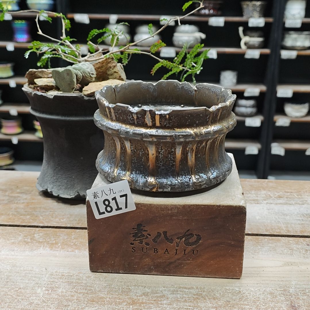 陶素八九陶瓷内口13高8.5微微瑕