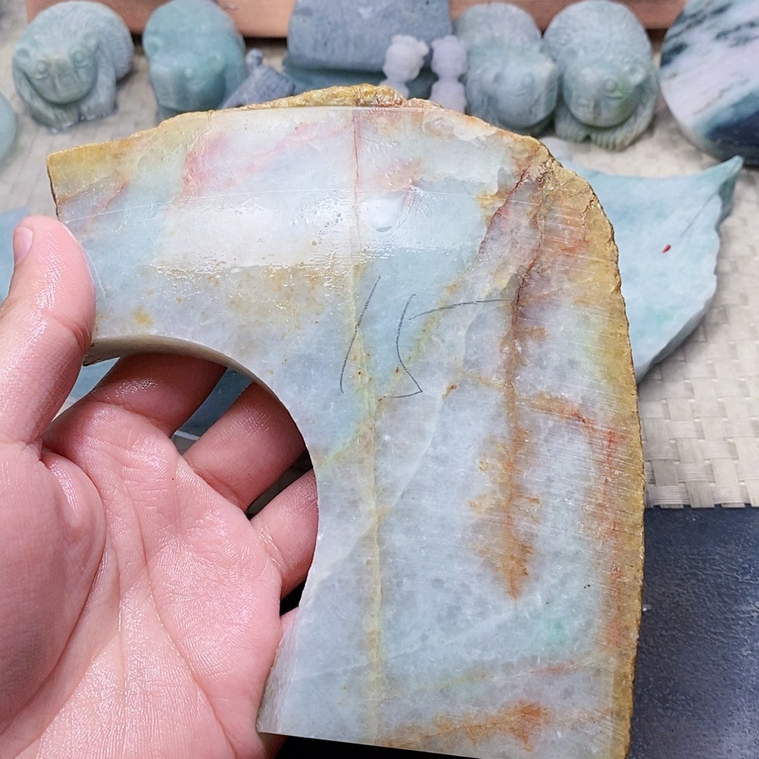 翡翠未镶嵌颈饰588