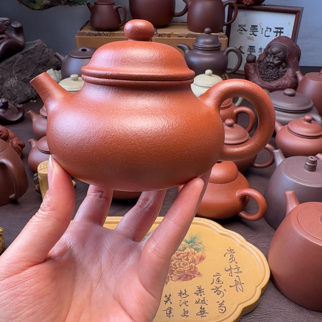 l***1茶壶紫砂红将坡  容天238