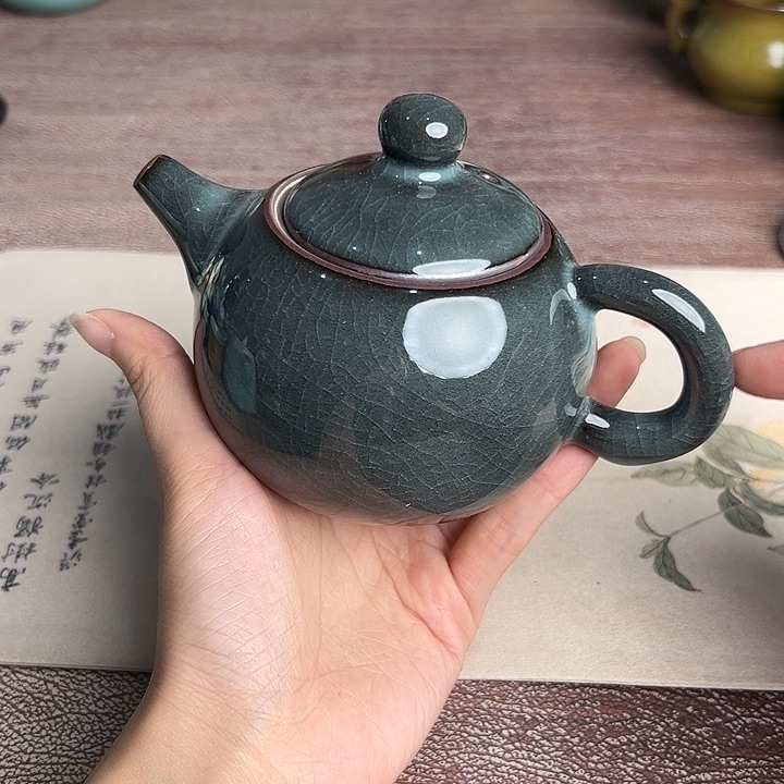 龙泉云间青瓷小米茶器
