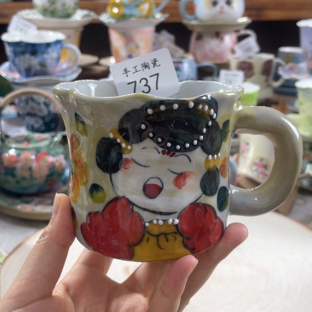 景德镇手工陶瓷杯737