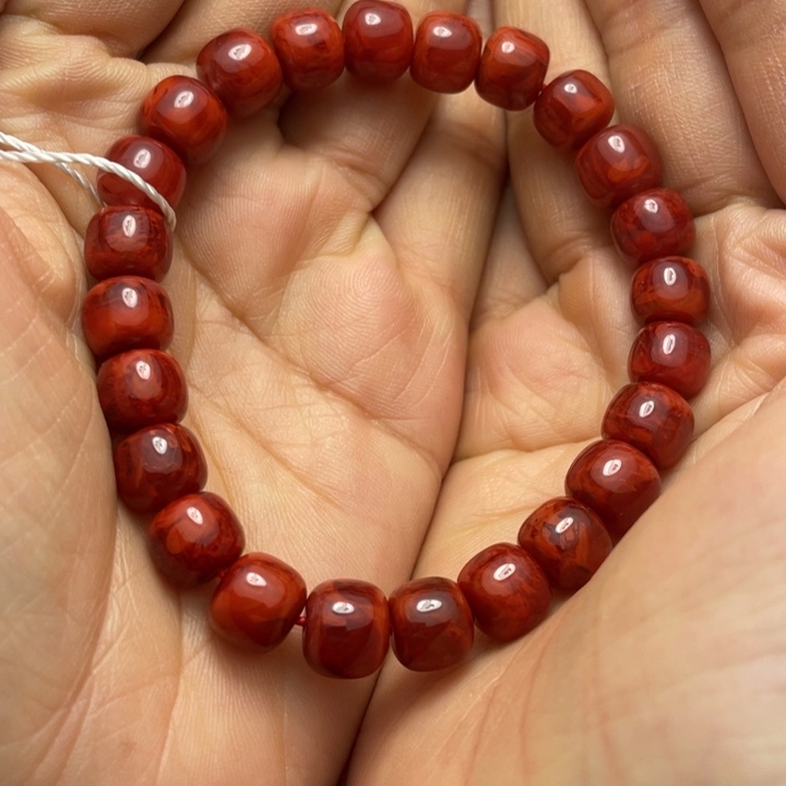 南红玛瑙手串9未镶嵌土***螺