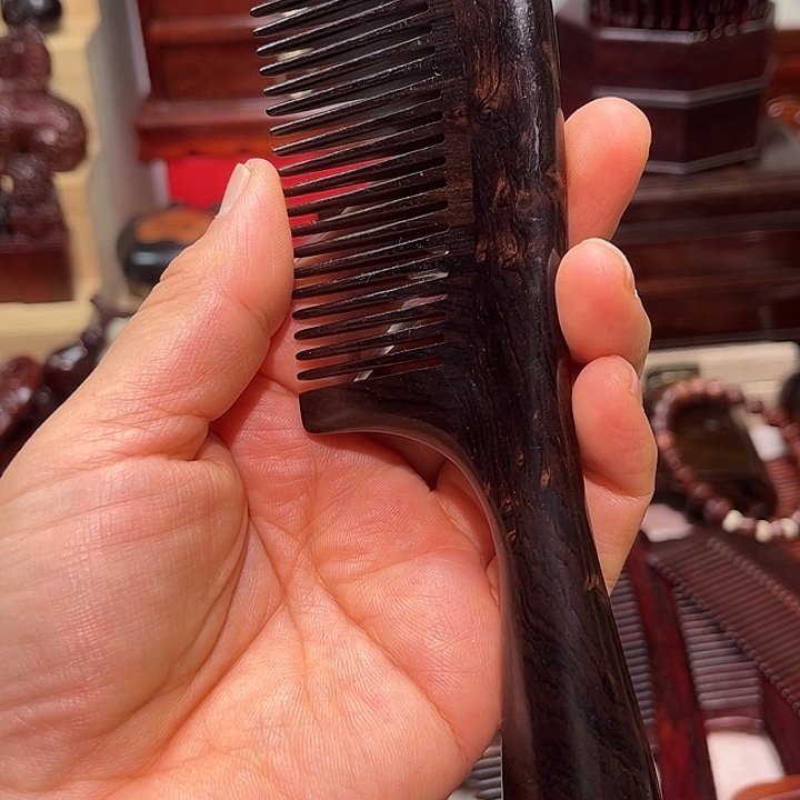 心****黄花梨/降香黄檀乌木厚梳子