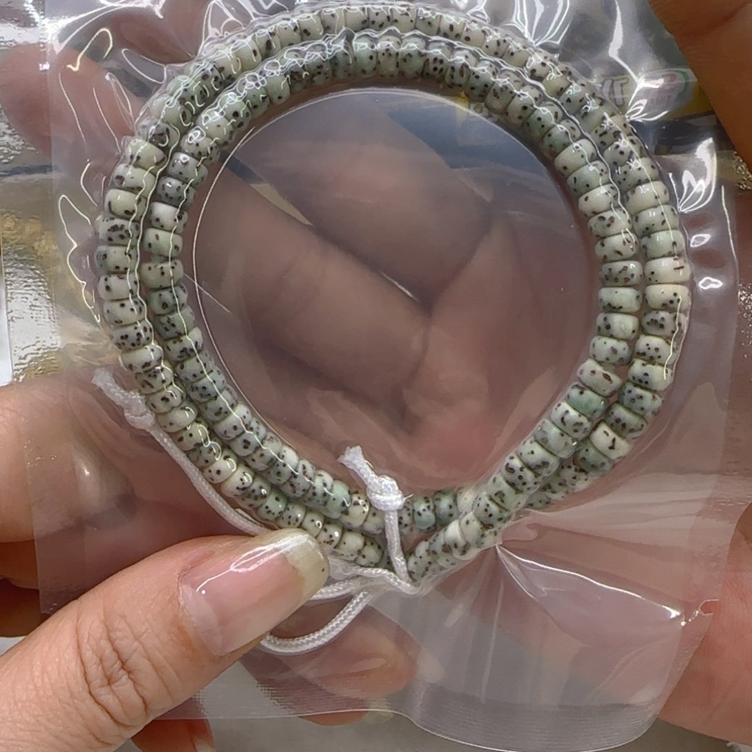 星月菩提手串29入门河豚星月菩提5片片108