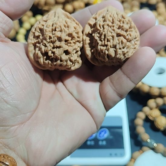 桃核吊坠核桃手把件  官帽核桃大尺寸官帽 