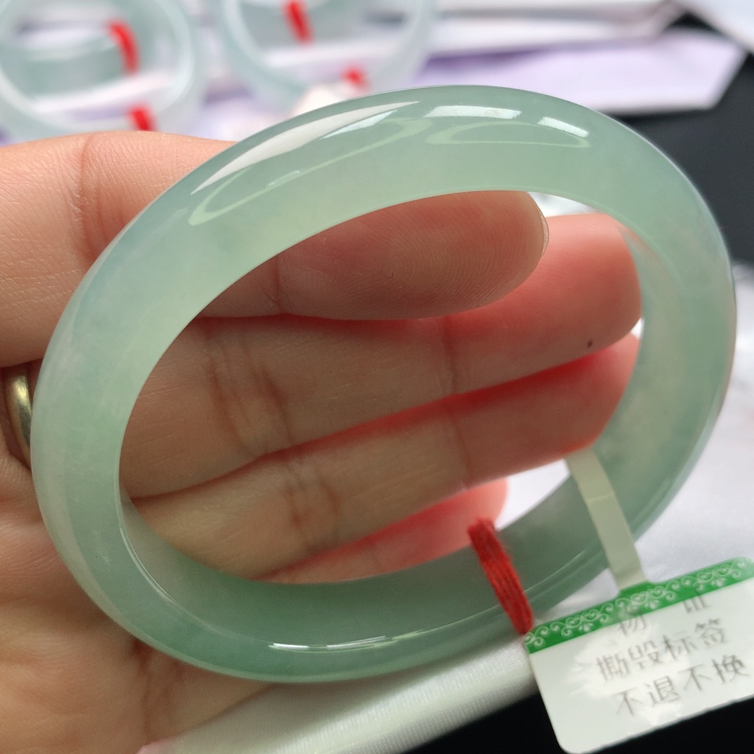 翡翠手镯未镶嵌贵妃53.54