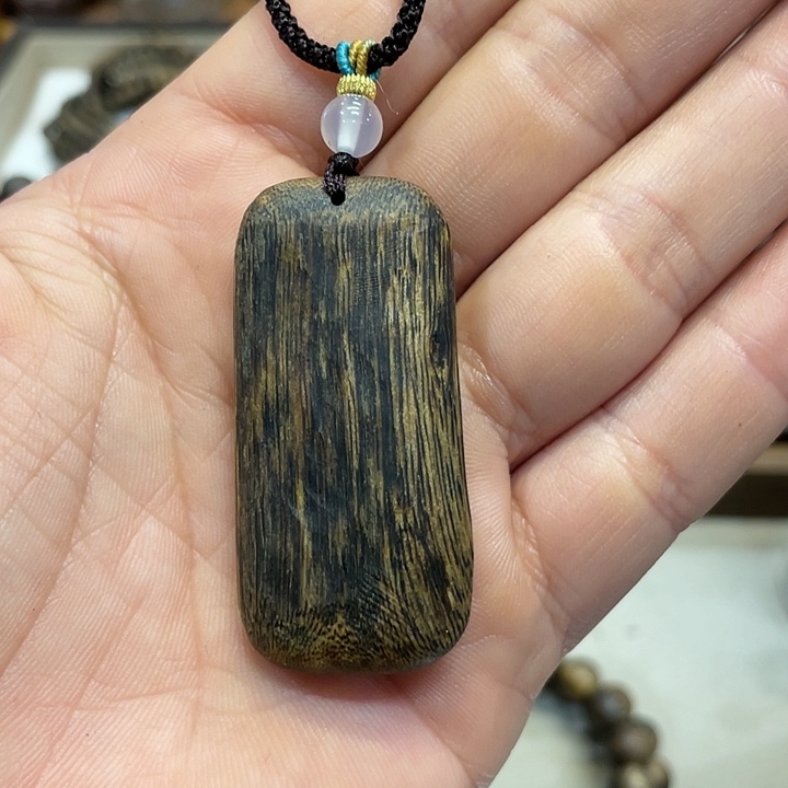 沉香吊坠奇楠挂件红油老料