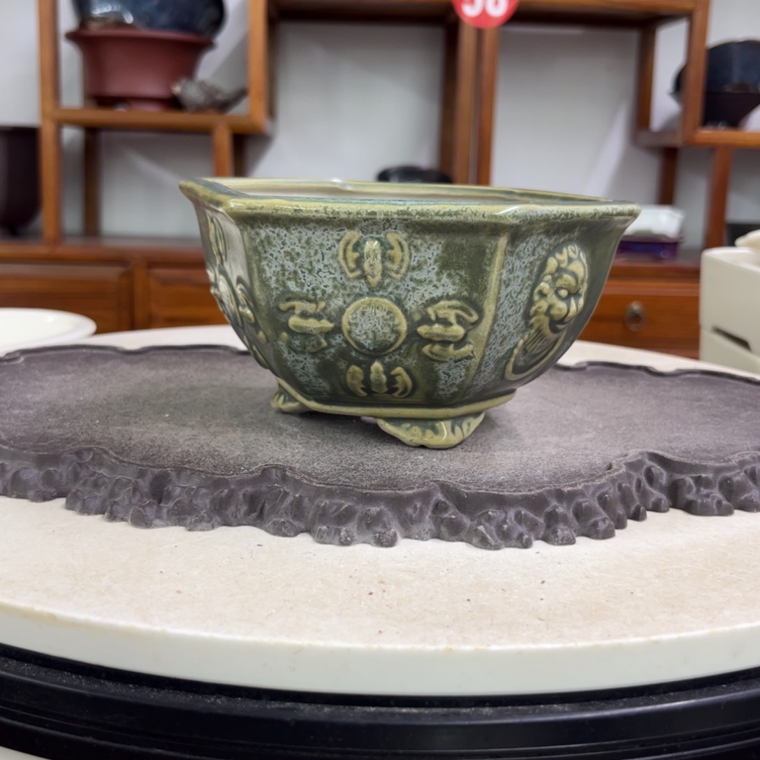 紫砂花盆瑕疵8-15。。。。