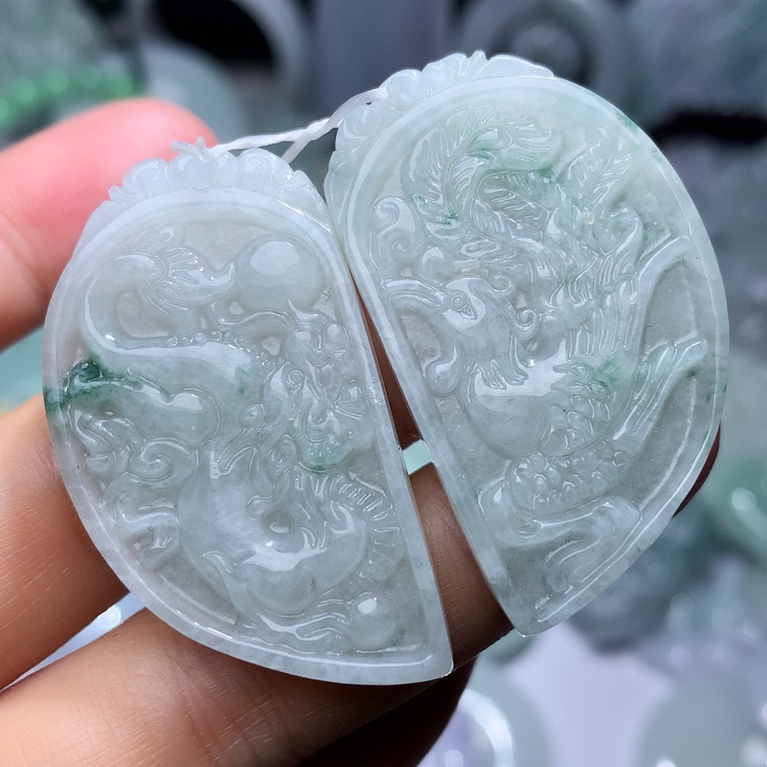 翡翠未镶嵌颈饰818