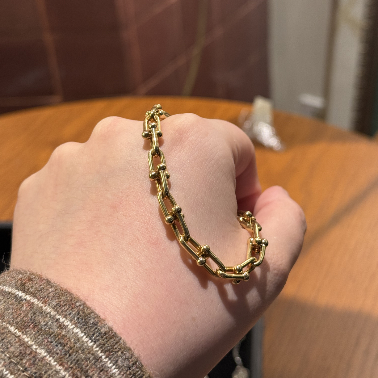 99新 Tiffany & Co./蒂芙尼 中号 蒂芙尼/手镯/手链/手环/0443