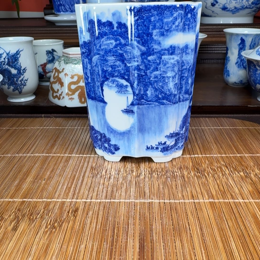 至***宝瓷片当代景德镇陶瓷手绘茶具