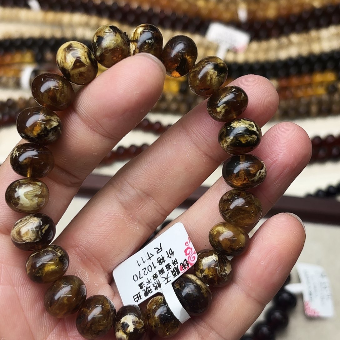 琥珀未镶嵌裸石十一91299