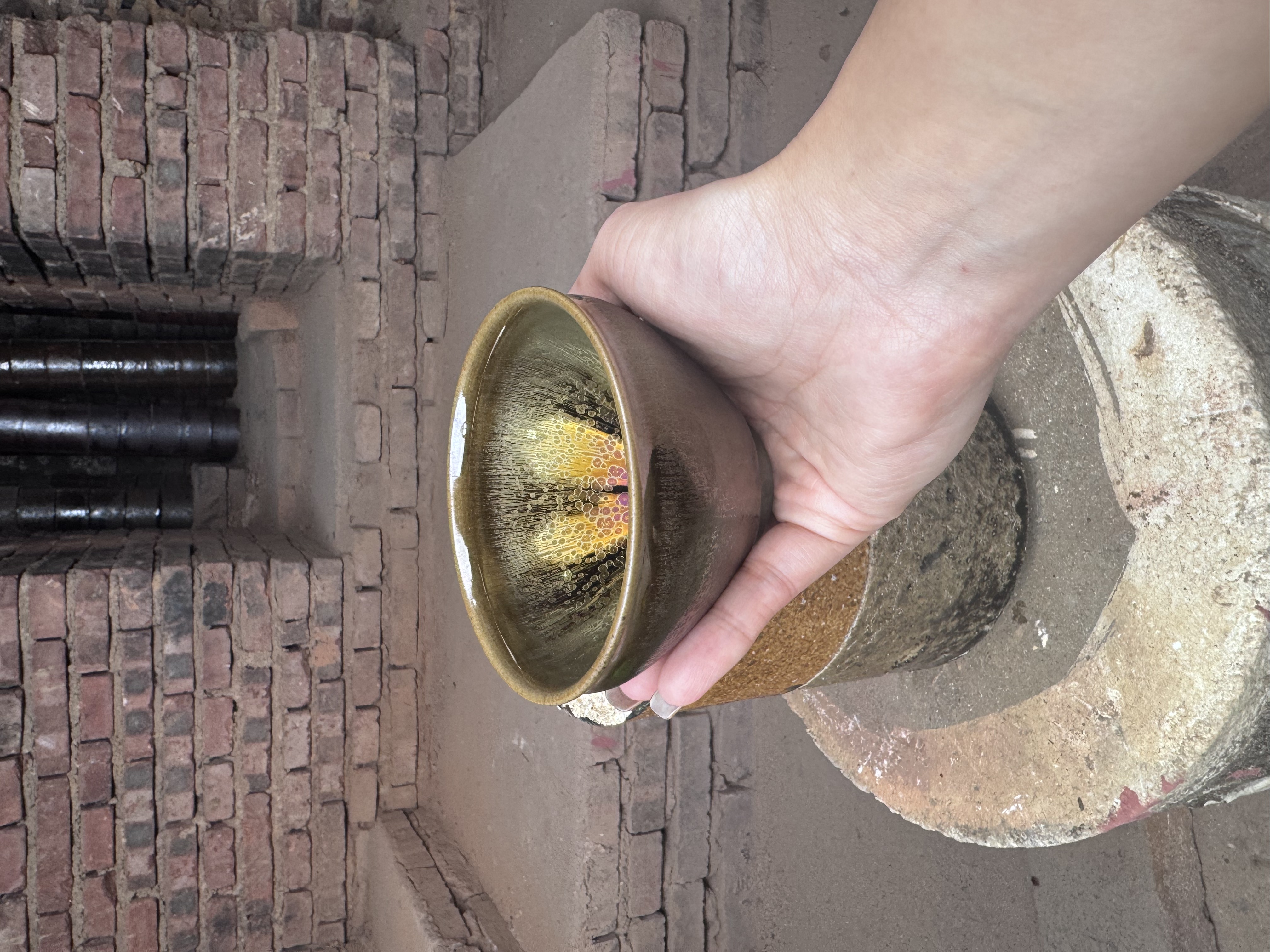 闪购 建窑建盏 曜变系列 幻彩小曜金曜 礼盒装带溯源证书电烧 