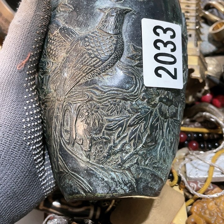 铜*堂同心同德摆件摆件2033