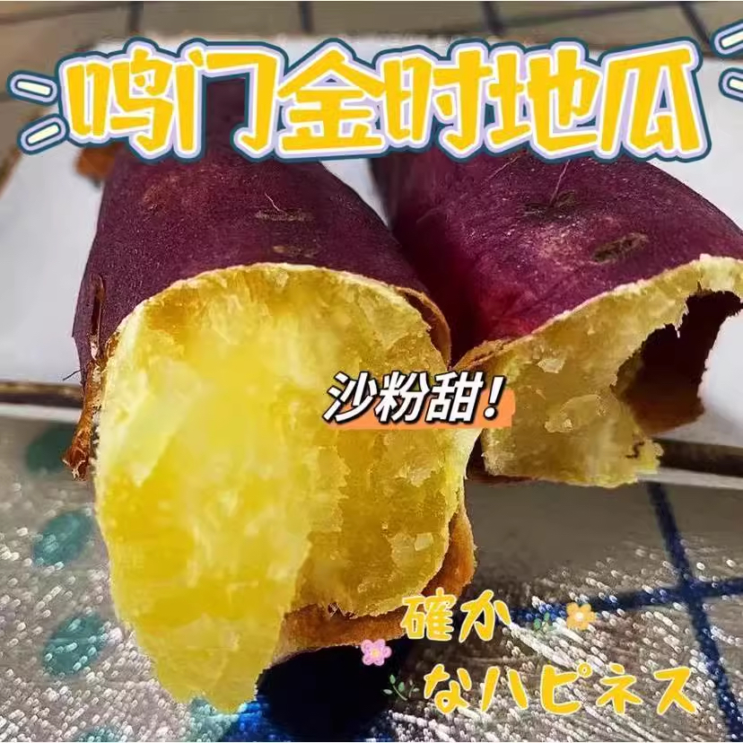 鸣门金时红薯新鲜现挖粉糯甘甜沙地番薯无筋无丝粗粮地瓜产地直发