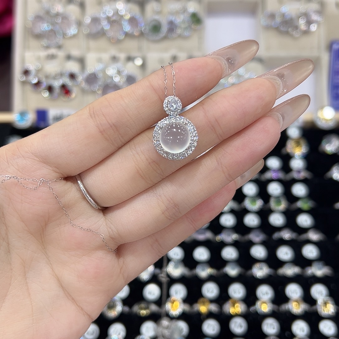 丰***店蛇纹石玉银S925镶嵌戒指