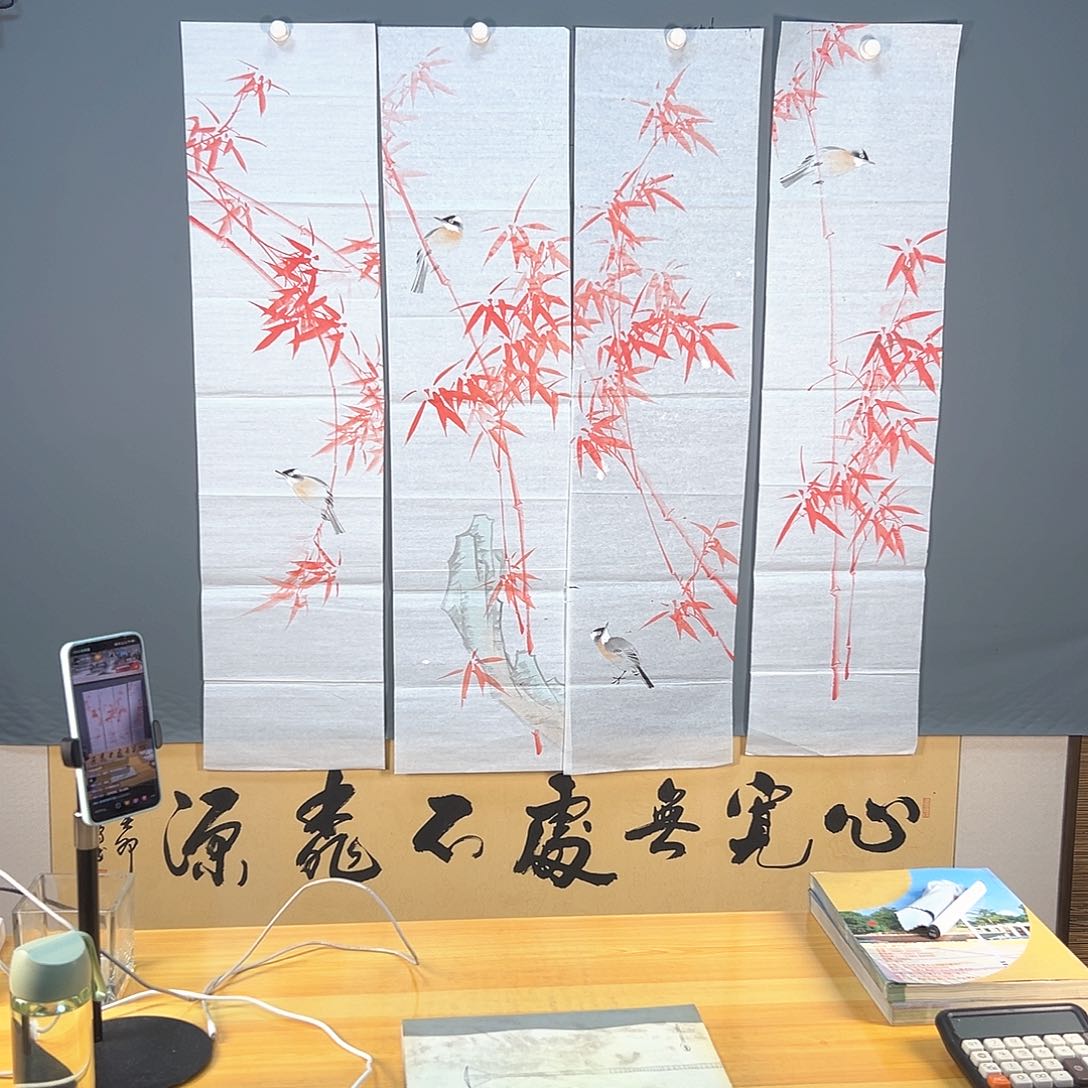 国画436 牡丹一如您飘逸一派