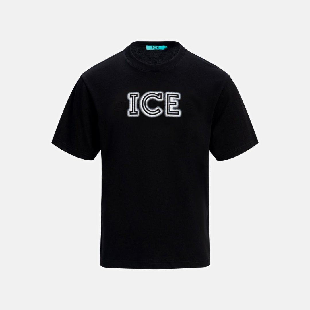 2025年新款ICE PLUME男士休闲百搭T恤印花夏季圆领短袖经典舒适