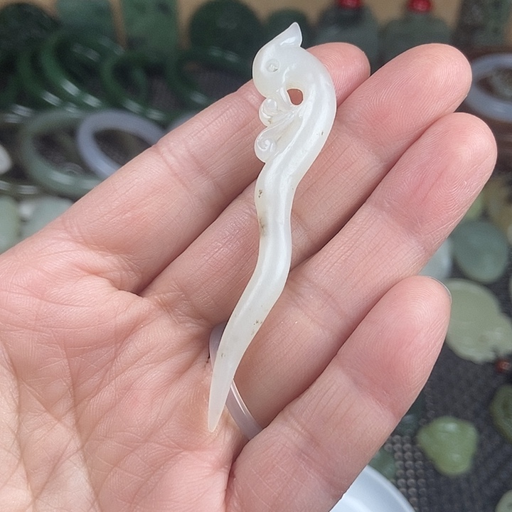 和田玉未镶嵌发饰