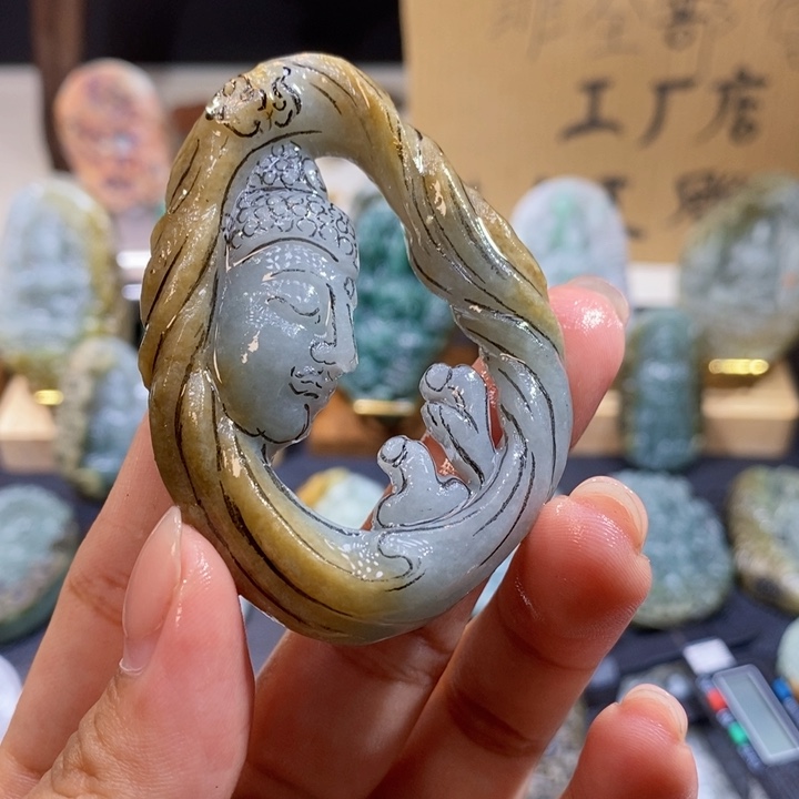 定制翡翠未镶嵌天然翡翠玉石雕刻