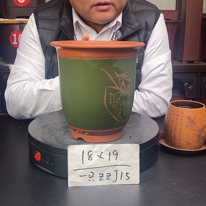 紫砂花盆货号一只ZZJ15