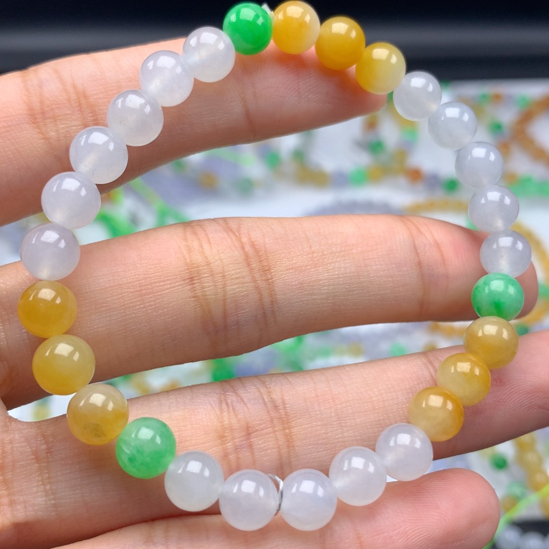 未镶嵌翡翠手链卡