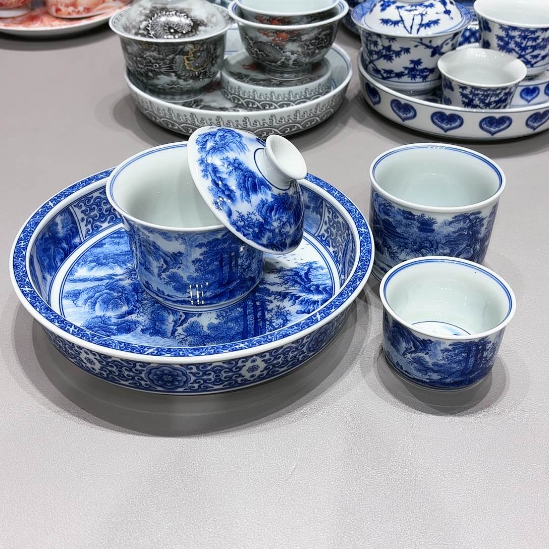 盖碗景德镇高温茶具