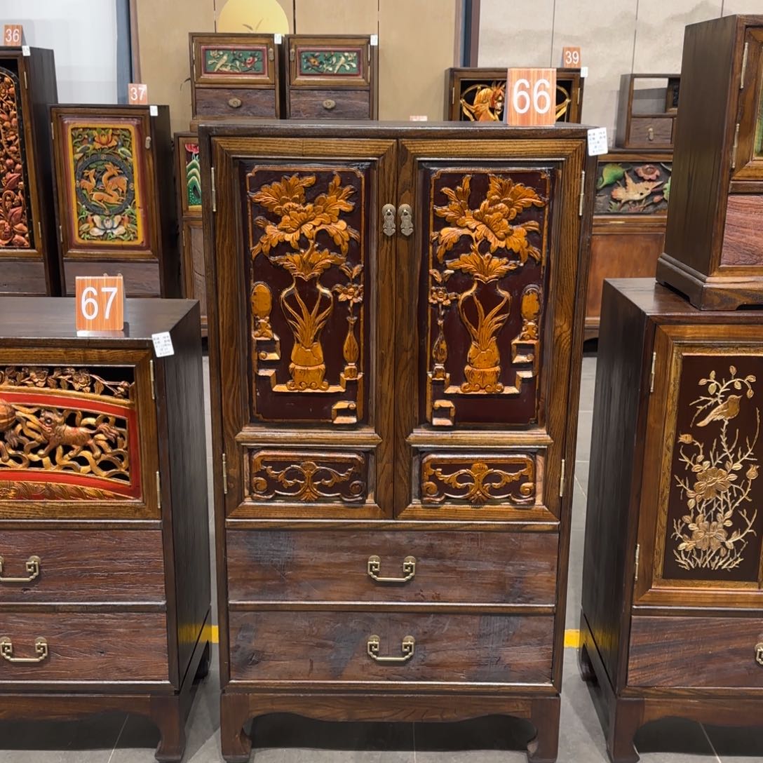 缘***圆角款大理石榉木精品复古风系列套装