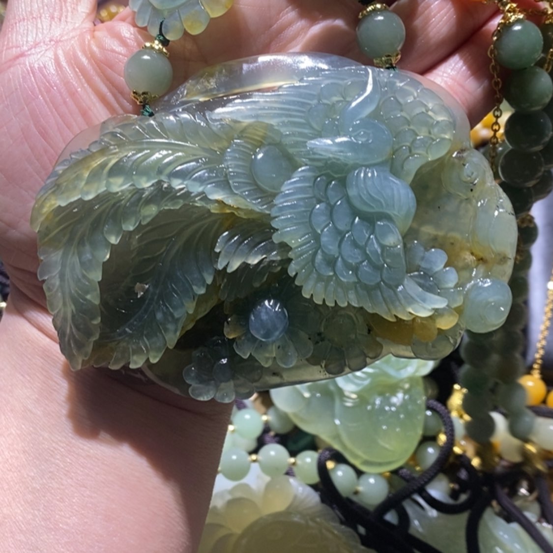 【闪购商品】岫玉毛衣链未镶嵌