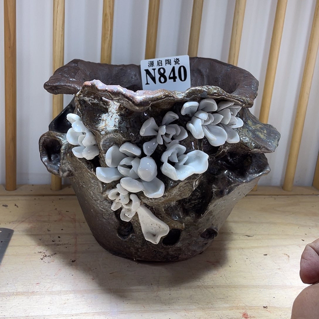 紫砂花盆宁****店景德镇陶瓷花盆840