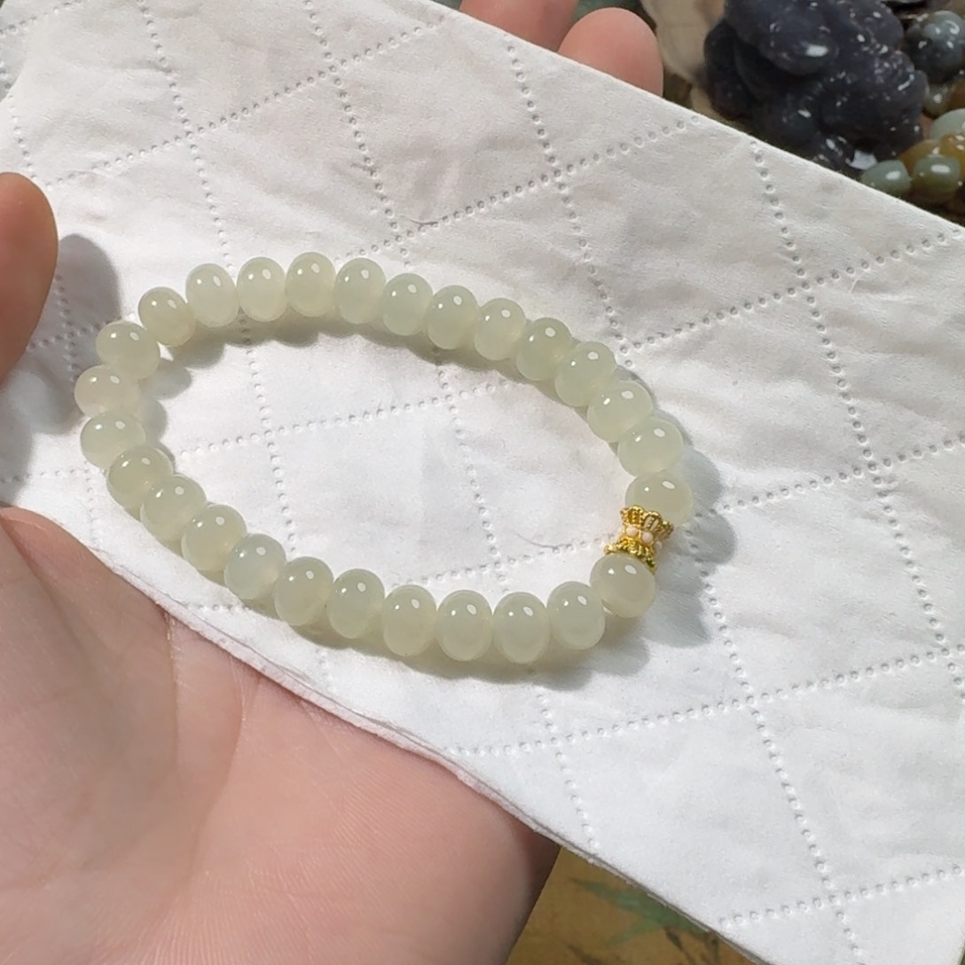 和田玉手串未镶嵌