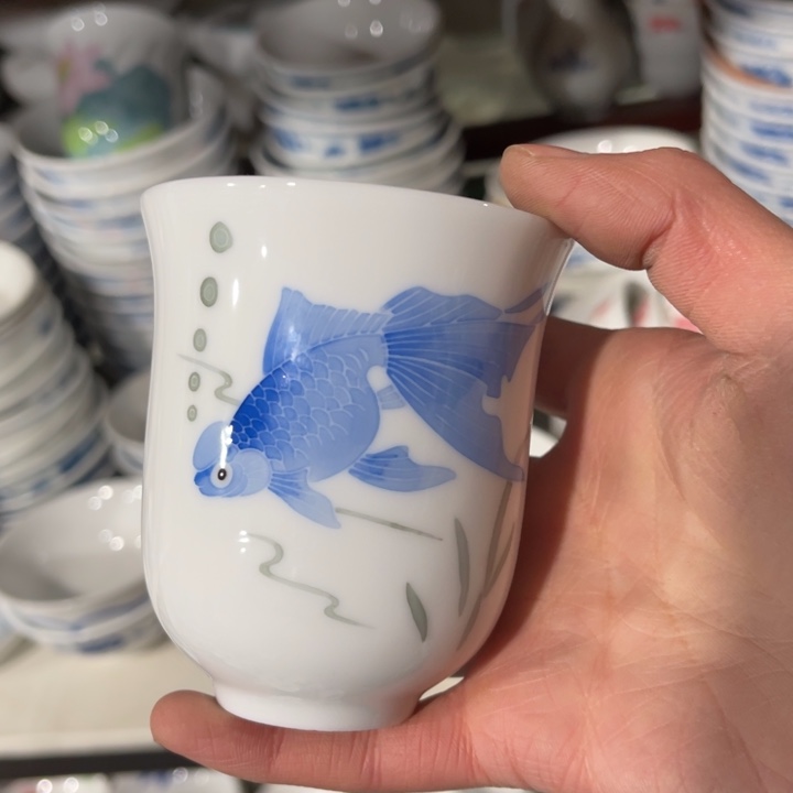 醴陵高温釉下手绘120毫升