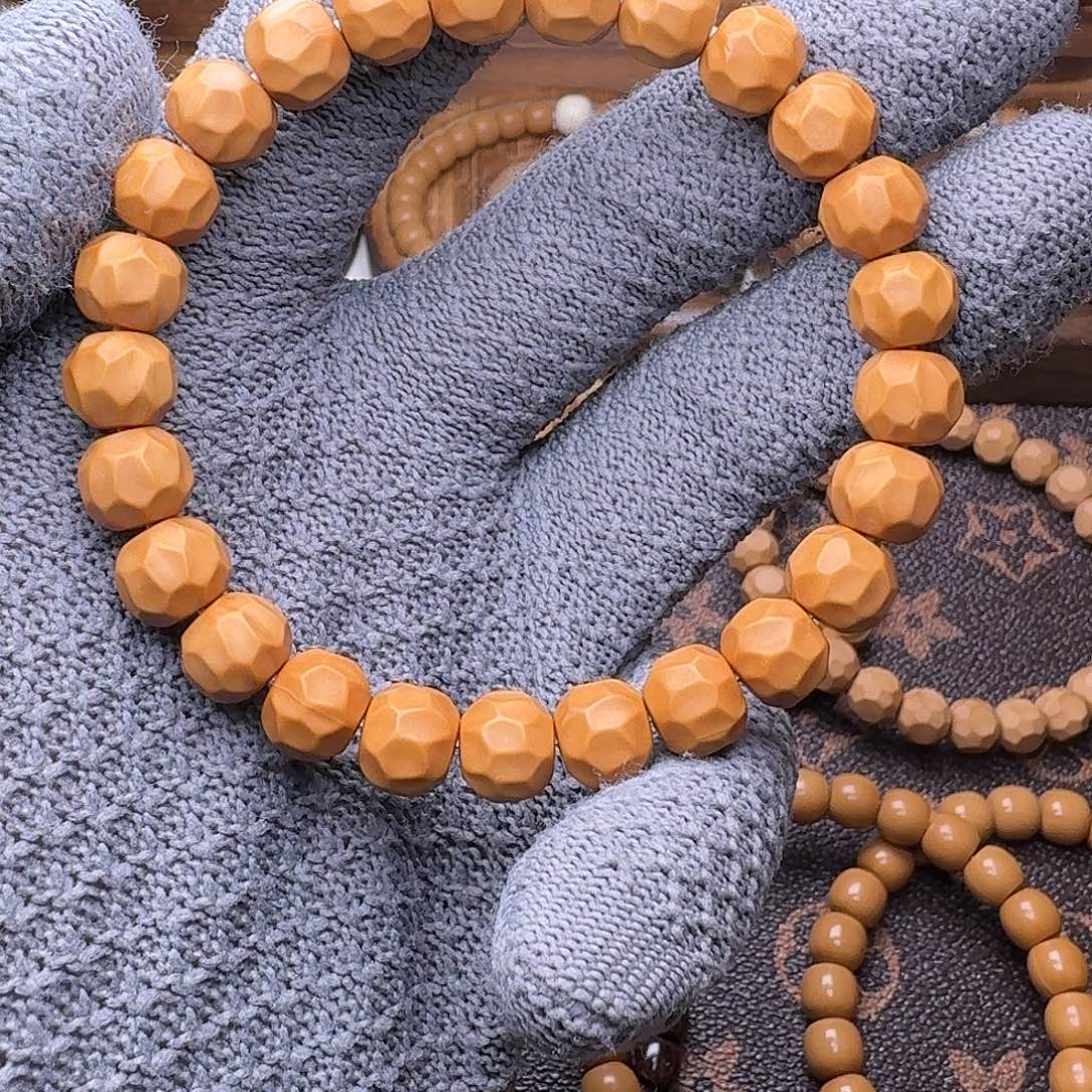 手串猴头核桃黑金无相9mm