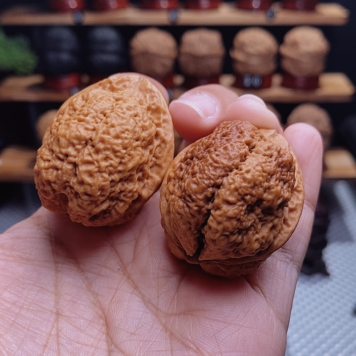 文玩核桃把件三羊王24