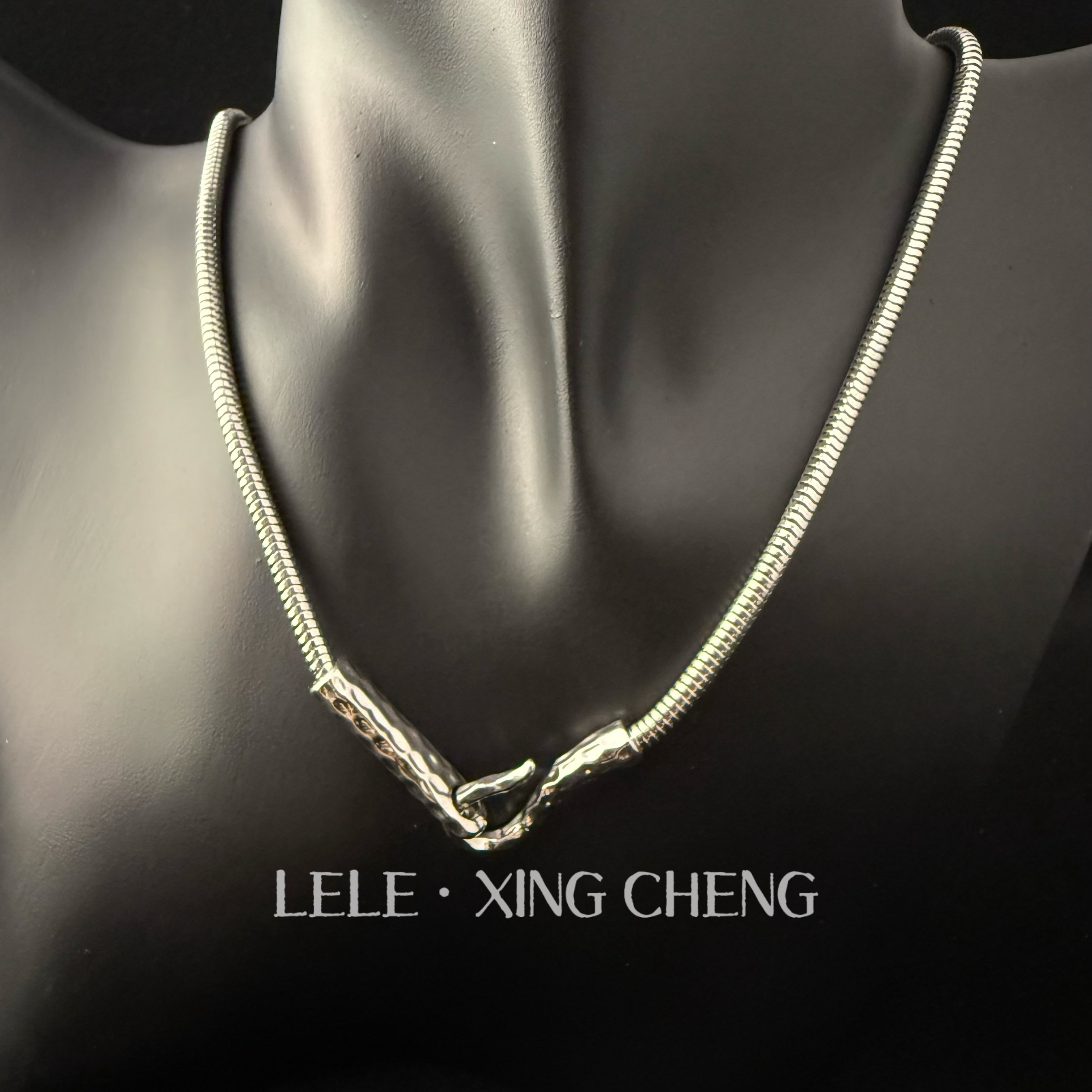 铜合金项链 轻奢时尚挂钩蛇骨项链