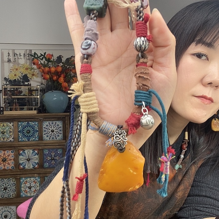 蜜蜡项链未镶嵌项链