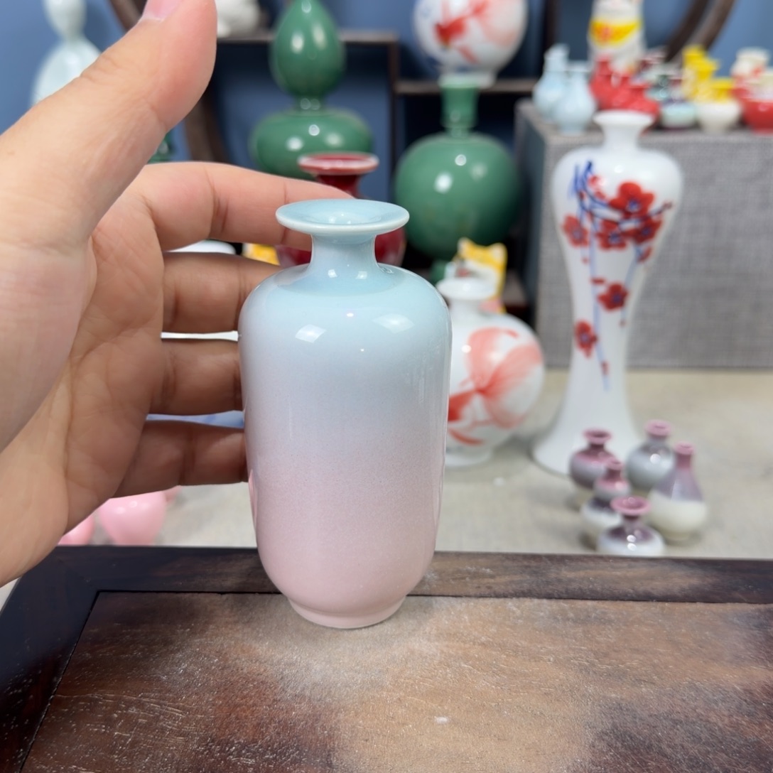 陶瓷手工小花器摆件