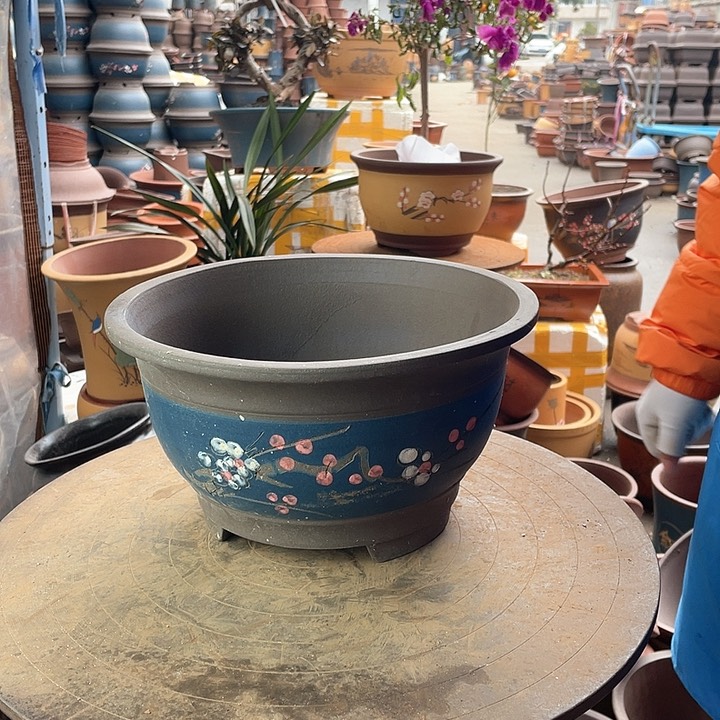 紫砂宜兴紫砂蓝富贵点菜大